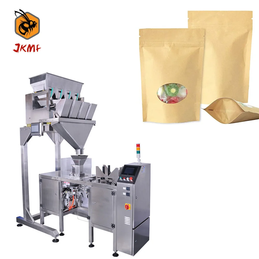JKMF Automatic Mini Food Kraft Paper Stand up Pouch Packing Machine