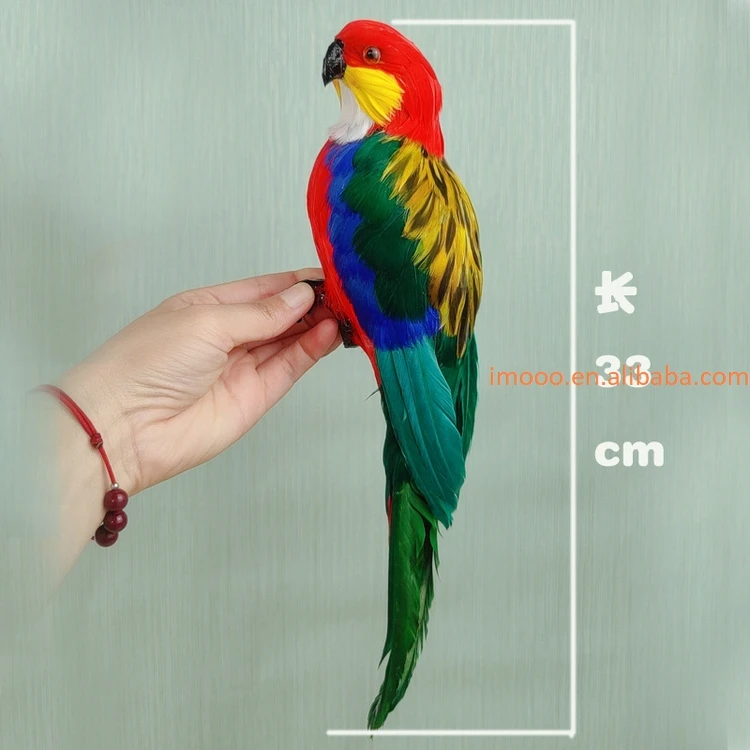 Factory Price Parrot Macaw Photography Props Birds Statue Large Simulation Parrot Statue for Landscape Ornaments Decor