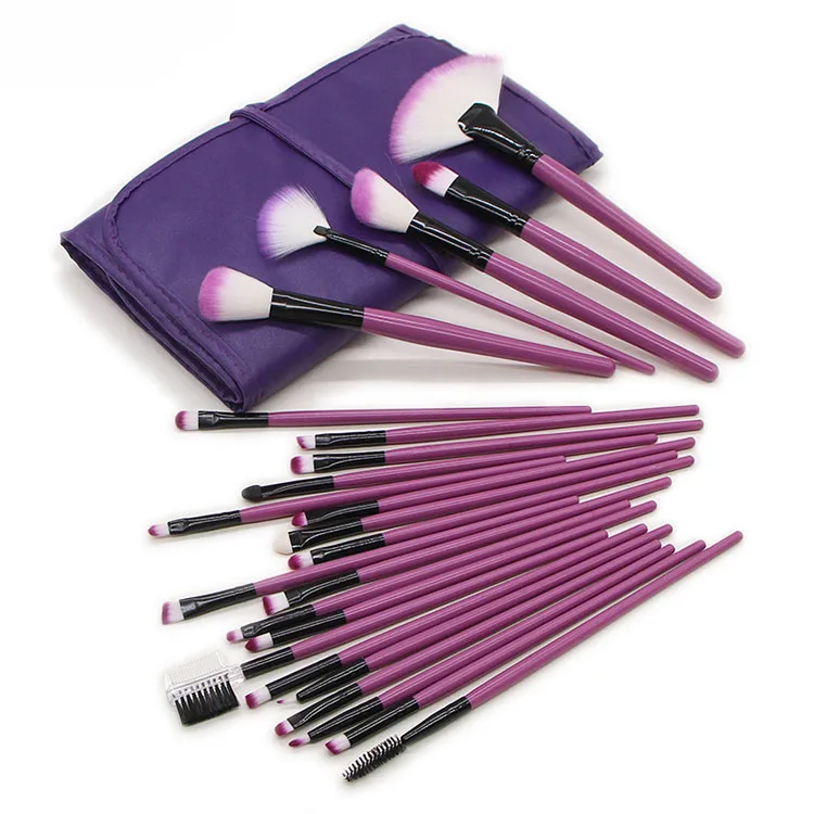 Professional Makeup Brushes Synthetic Hair 24pcs Private Label Makeup Brush Sets For Daily Makeup And Travel Cosmetic Brush Kit
