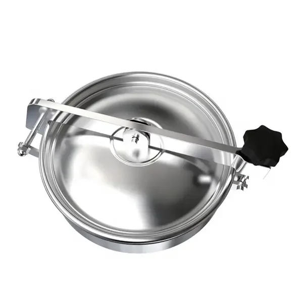 Mirror Polished Stainless Steel 304/316L Beer Brewing Equipment  Round Manhole SS304 Cover Vessel Manhole
