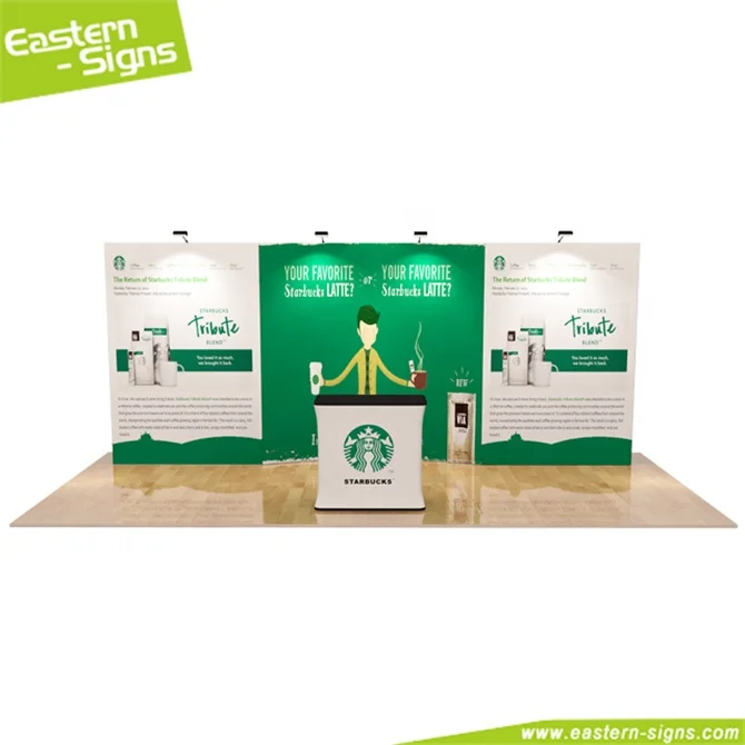 Portable folding aluminium fabric 3x6 indoor trade show display sales promotion booths for expo