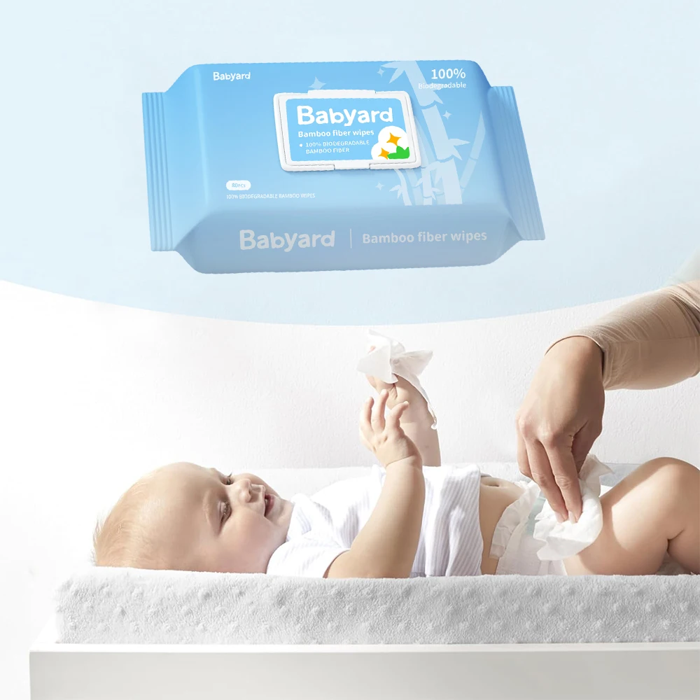 FREE SAMPLE OEM 80pcs Hot Sale Pure Water Baby Wet Wipes Soft Cleaning Wet Wipes for Baby