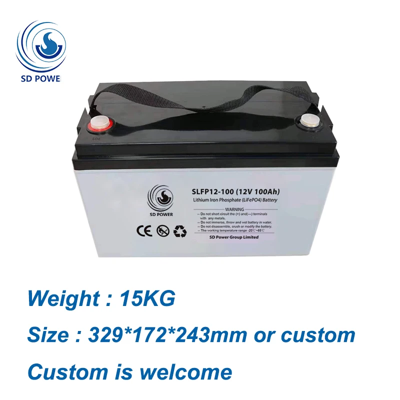 12 v 100 ah 5000-8000 cycles 12.8v 100ah lifepo4 lithium ion battery pack for RV/Camper/Marine/ Overland/Van