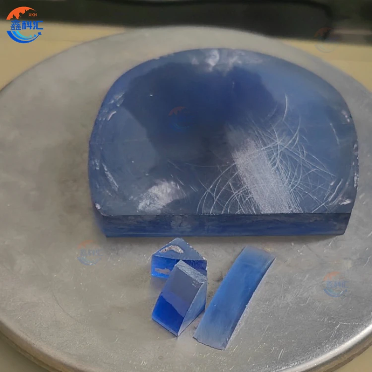 High Quality Red Color Titanium Doped Sapphire Doped Sapphire Single Crystal Lens For Laser Device