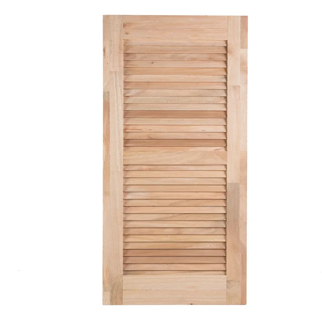 High Quality	Solid Wood Shutter Outdoor Windows European Style Farmhouse Decorative Louver Frame Horizontal Opening Pattern
