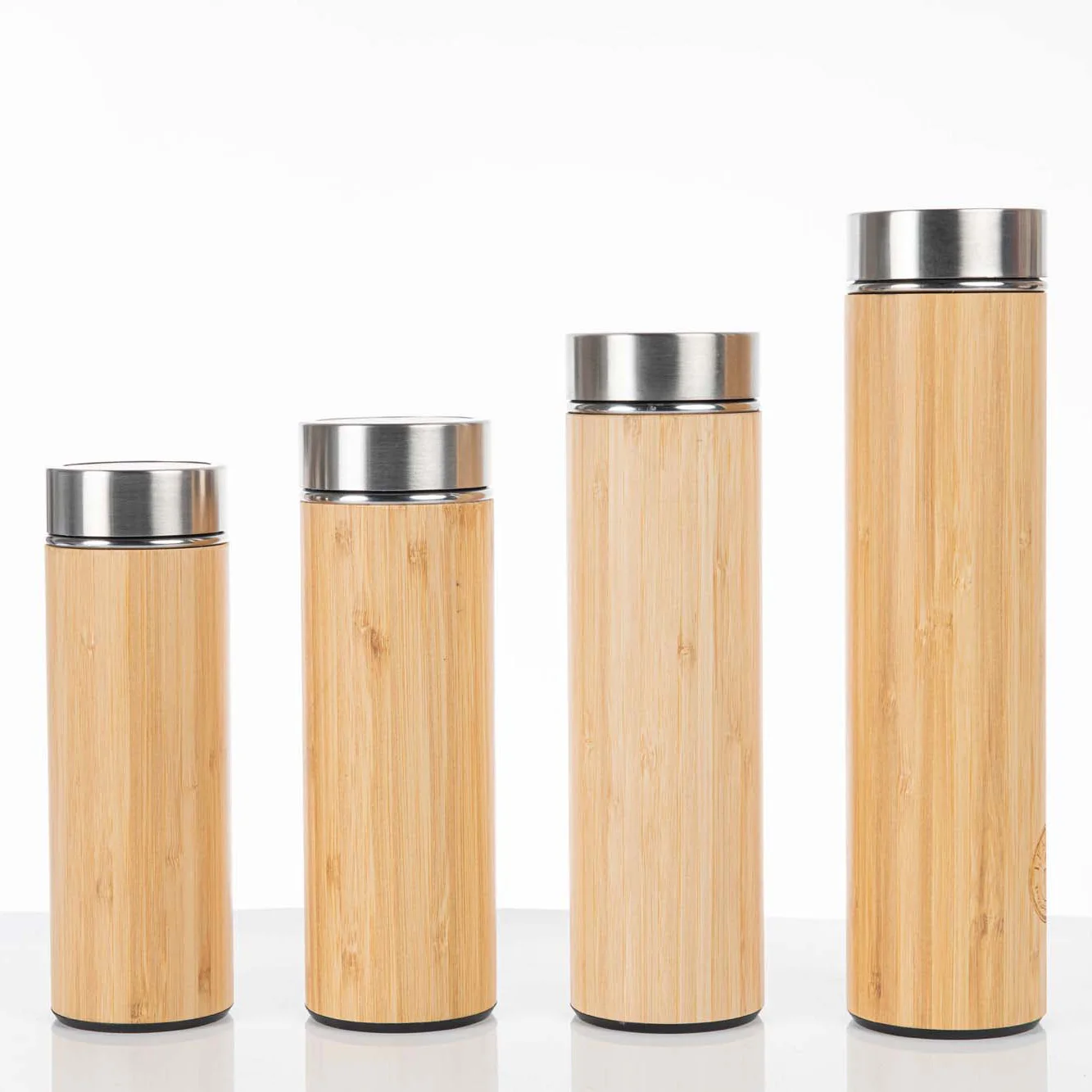 NXF 500ml Custom Logo Bamboo Flask Thermoses Cup Bamboo Water Bottle with Stainless Steel New Bamboo Mug