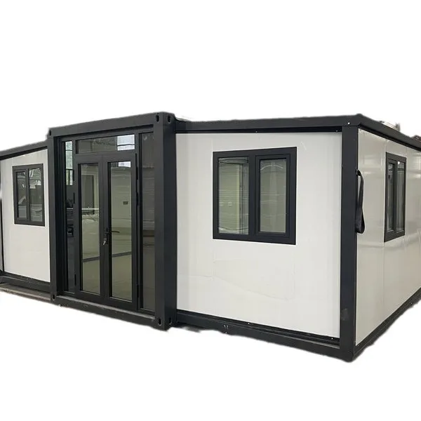 Luxury Modern Prefabricated Mobile Folding Home Double-Wings Bi-Plane Room Design for Construction & Real Estate