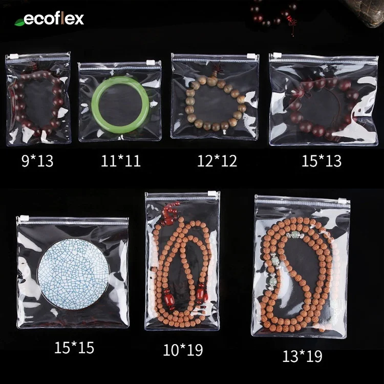 Wholesale Thick Clear Frosted PVC EVA Plastic Opp Zipper Storage Bag