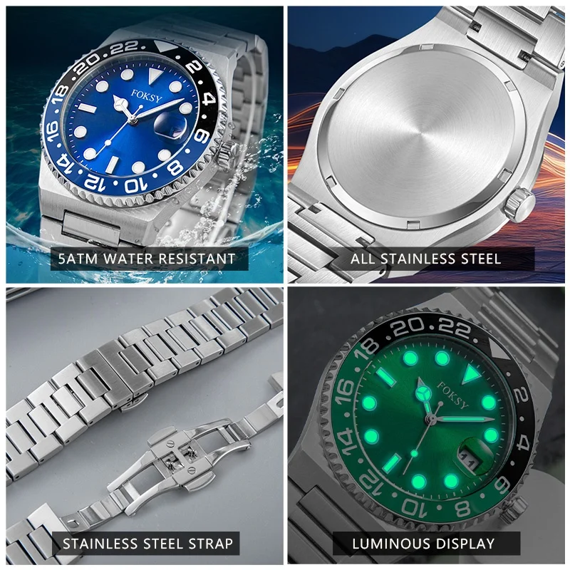 Designer High Quality Luxury Waterproof Montres De Luxe Stainless Steel Quartz Wristwatch Custom Logo Wrist Watches Men