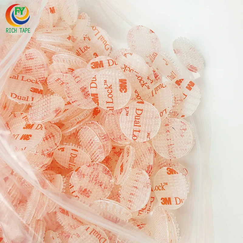 Heavy Duty Double Sided Acrylic Adhesive Hook Loop Tape Industrial Strength SJ3560 for Masking Stick-On Polyester Material