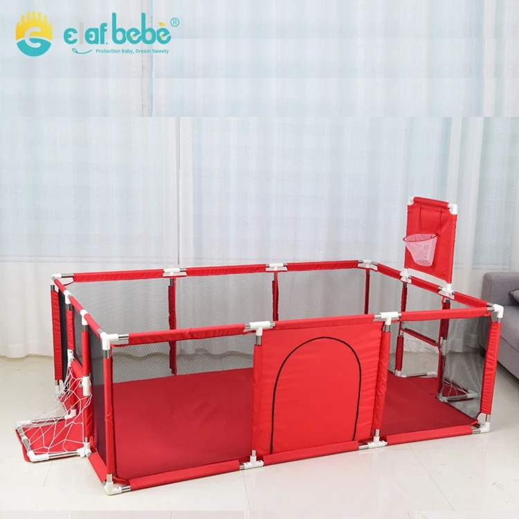 Hot sale extra large foldable baby play pen, Large Square Portable Mesh Kids Playpen