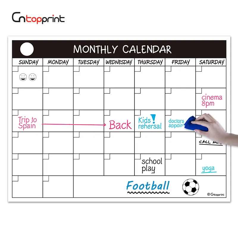 hot sale 2021 2022Monthly Weekly Reusable Fridge Meal Planner