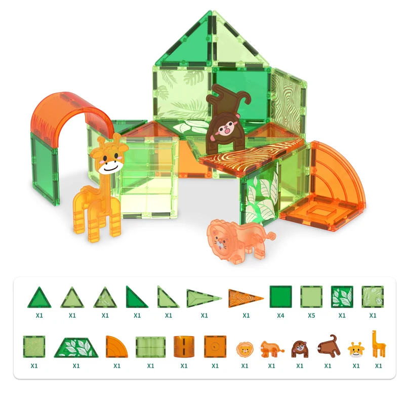 Assembling game building model toys diy large magic magnetic blocks