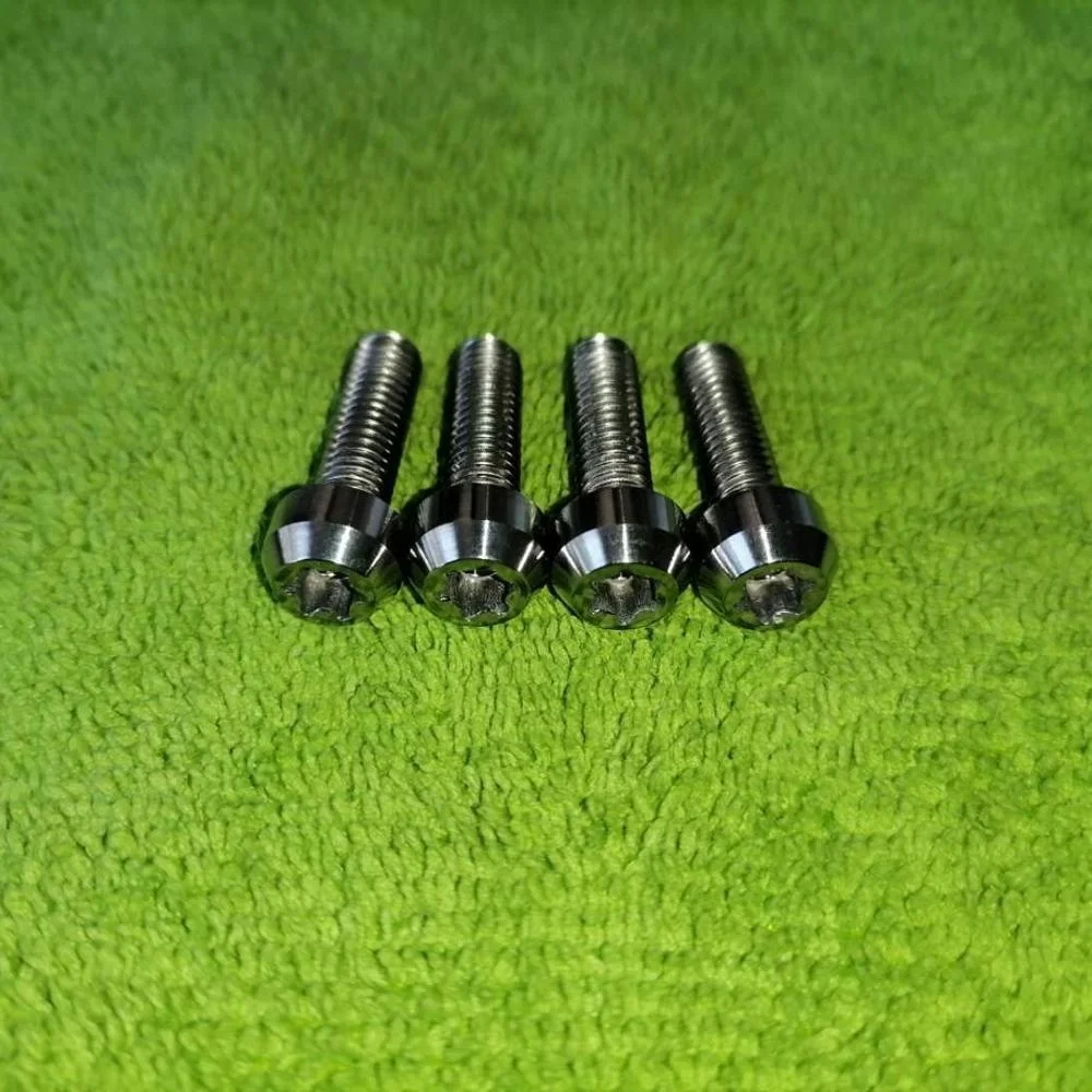 M6x20 Fully Forged Ti64 Grade 5 Titanium Round Head Screw TORX T30 Rolled Thread In Stock Ready to Ship