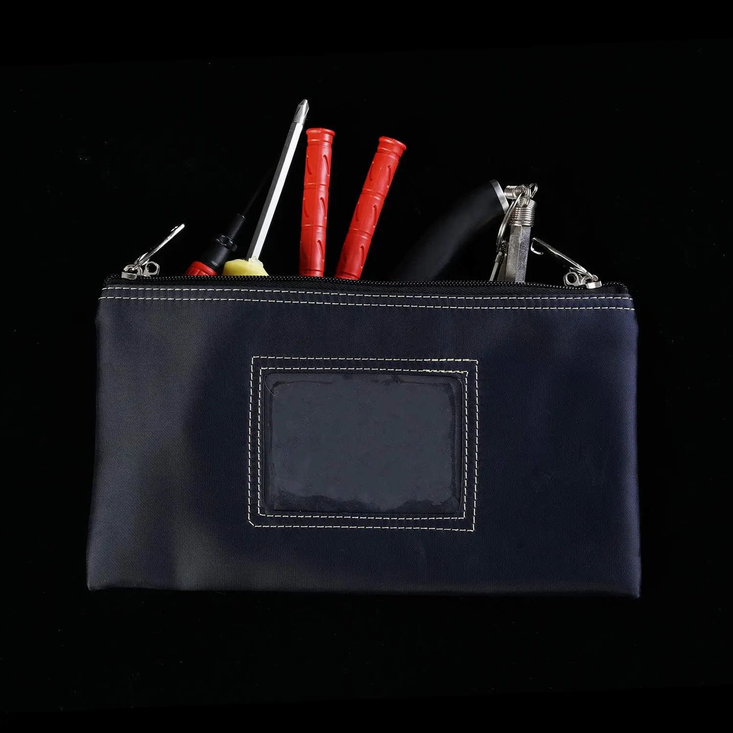 2024 Custom Logo Lockable Bank Deposit Bag with Upgraded Zipper, Multi-Purpose Storage Zipper Pouch