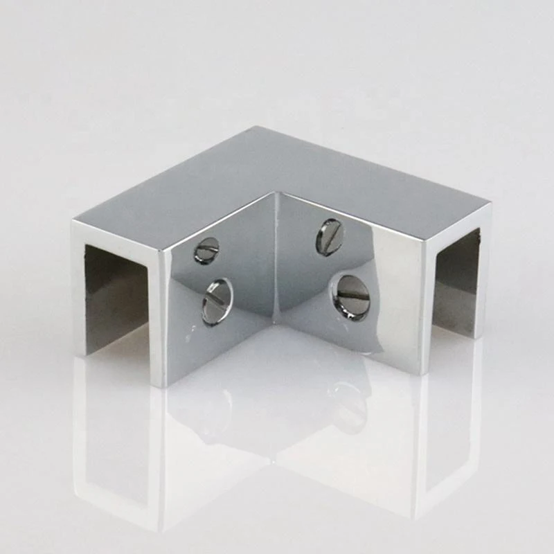 Top Quality 90 Degree Shower Glass Corner Clamps Brass Suitable for 10mm