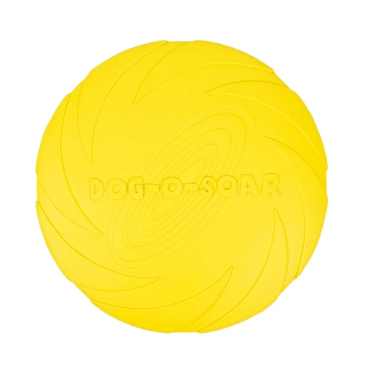 
wholesale Silicone Interactive Rubber Pet Beach Frisbeed For Training Dogs Flying Disc Toys 