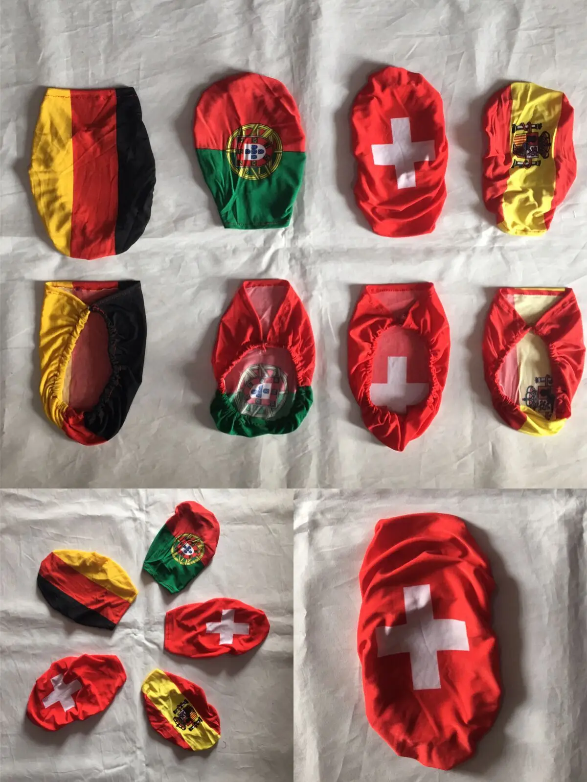 High quality custom soccer car mirror cover  Qatar  Denmark mirror flag Danish flag mirror covers