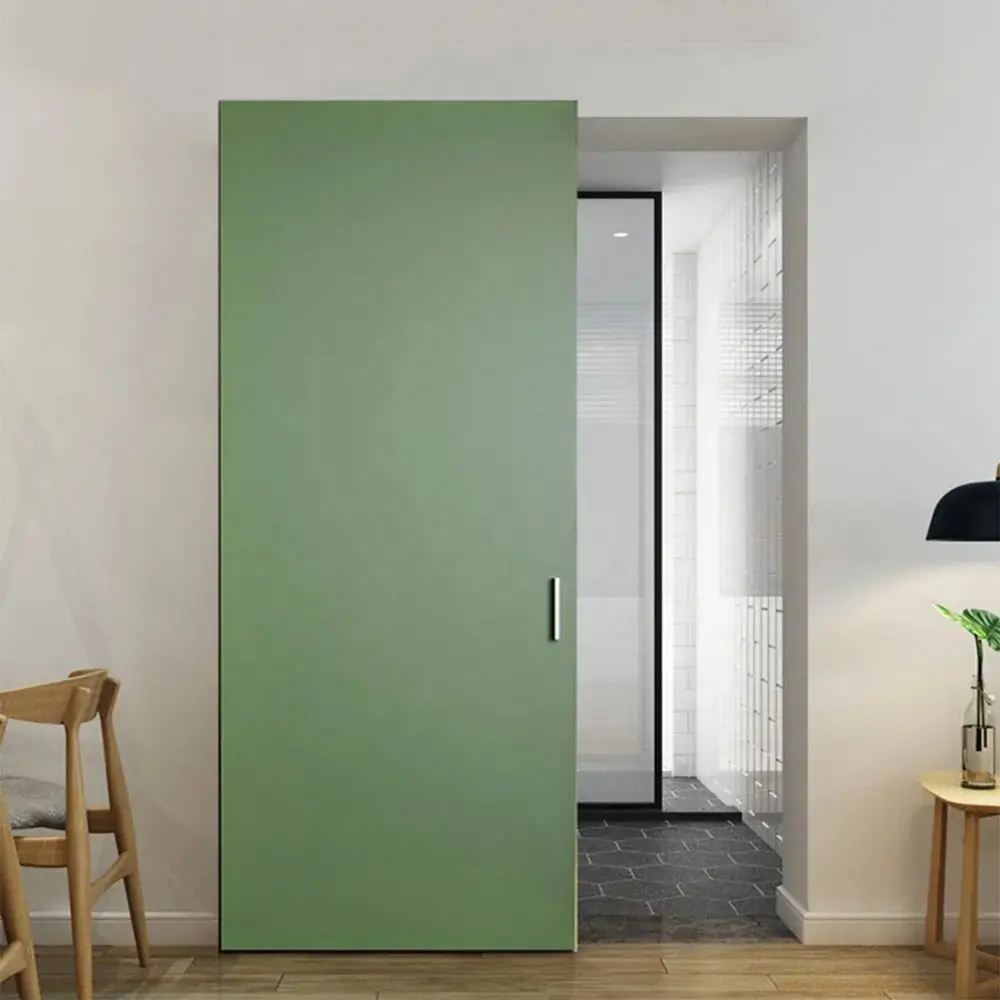 Factory Wholesale Invisible Sliding Door Smart Interior Solid Wood Doors for Living Room
