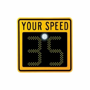 Светодиодный солнечный датчик скорости радар дорожный знак