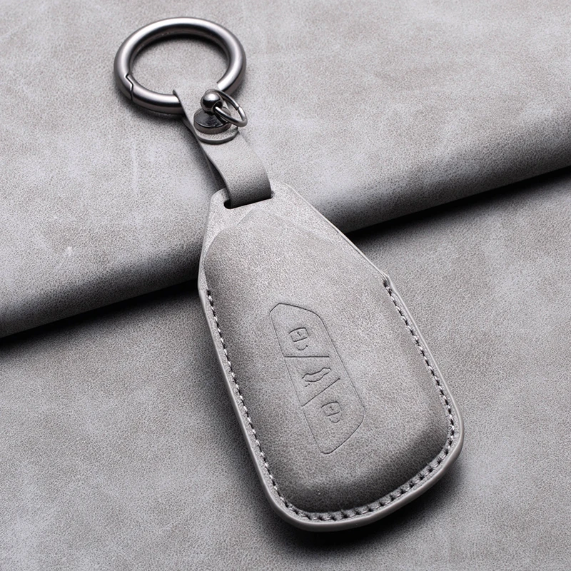 Factory wholesale Leather Car Key Cover Soft And Durable  For VW Volkswagen Car Accessories