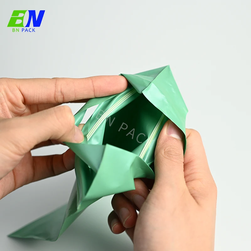 custom biodegradable cellophane cloth zipper polybags opp pp bag plastic layer polythene bags for packaging