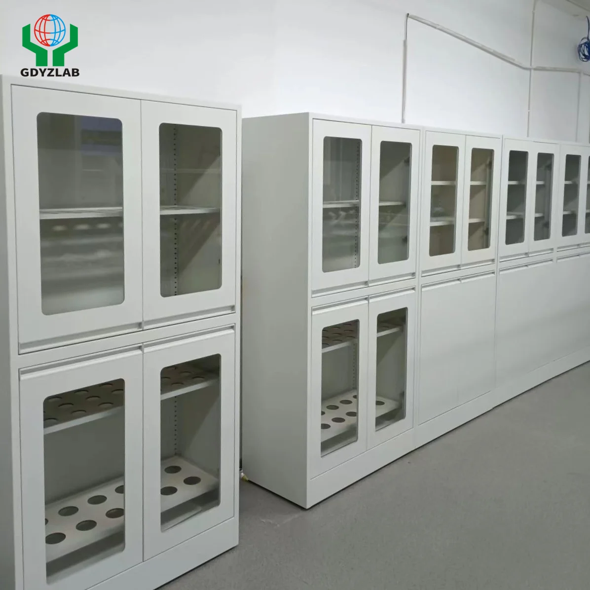 Modern Industrial Style All-Steel Vessel Cabinet  Chemically Resistant for School Applications  for Laboratory Glassware
