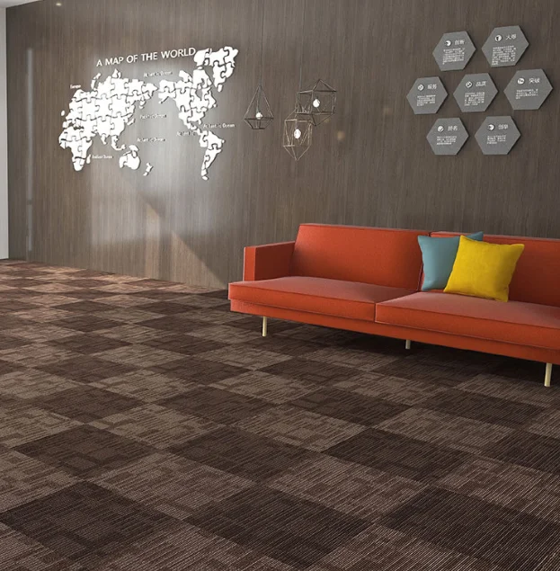Newly Launched PP Carpet Tiles/Nylon Carpet Tiles/Eco-friendly pvc modern modular bitumen Backing Carpet Tiles Technics Jacquard