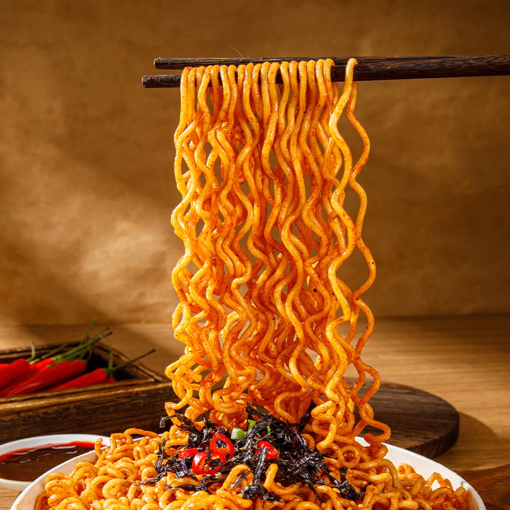 Cheng Shufen Handmade Korean Style Food OEM Super Spicy Turkey Noodles Instant Available in Bulk Box  ramen