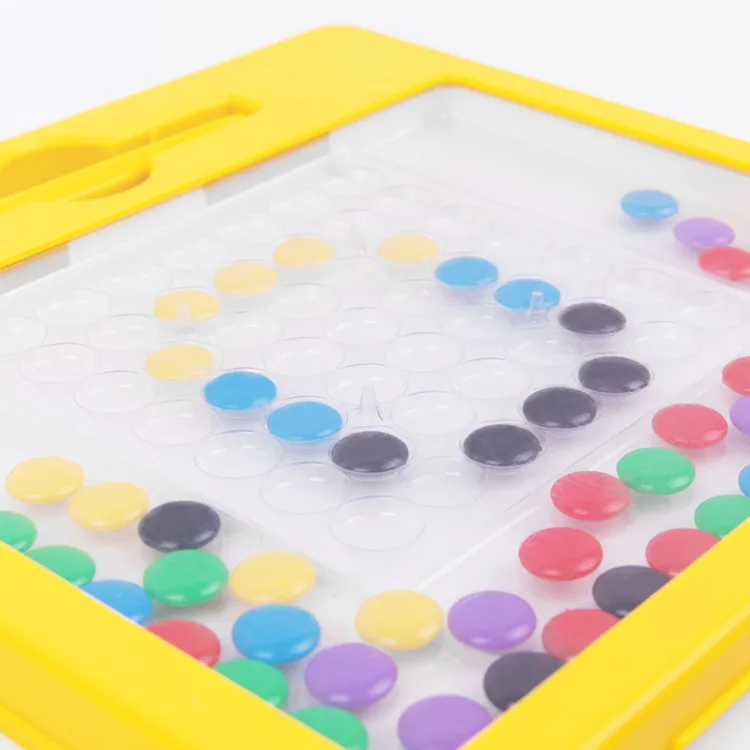 Магнитная доска для рисования детей-Magpad Dots Doodle Board с магнитной ручкой-дорожный размер 8x8 детскими безопасными магнитами