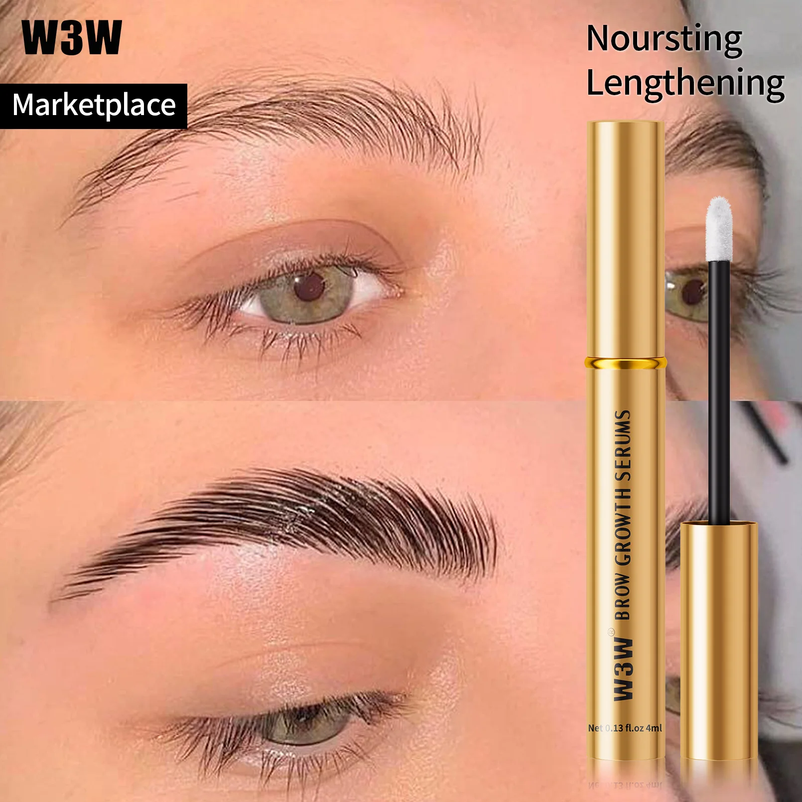 Brow Growth Private Label Eye Lash Growth Serum Eyelash Serum Grow Lasting Thicker Natural Longer Eyelashes Brows Lashes Growth