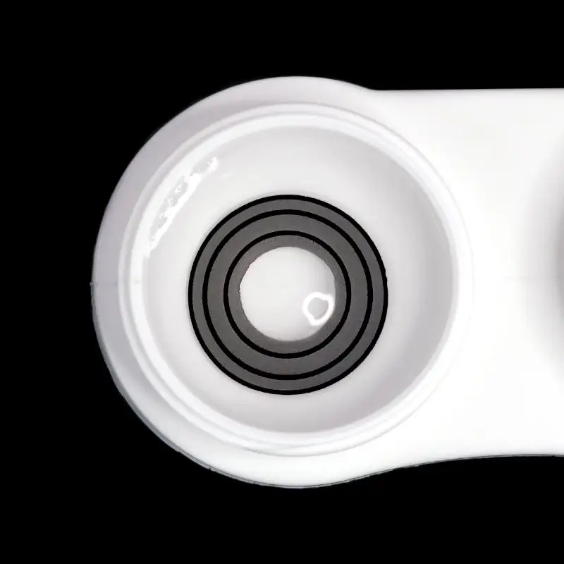 Cosplay Crazy Halloween Yearly Color Lens Spiral D1 Black White Rinnegan Contact Lenses