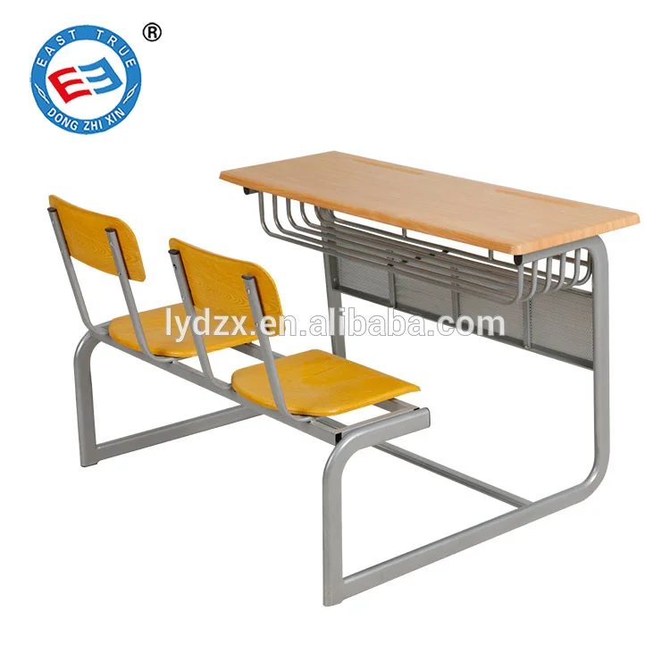 School Furniture Kids Study Table and Chair Wood school classroom desk bench