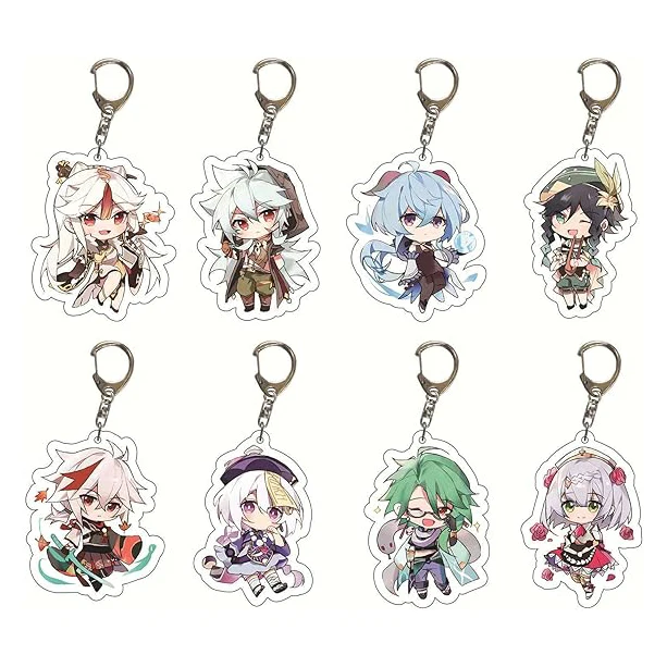 Acrylic keychain Q version anime series game pendant custom keychain creative personality