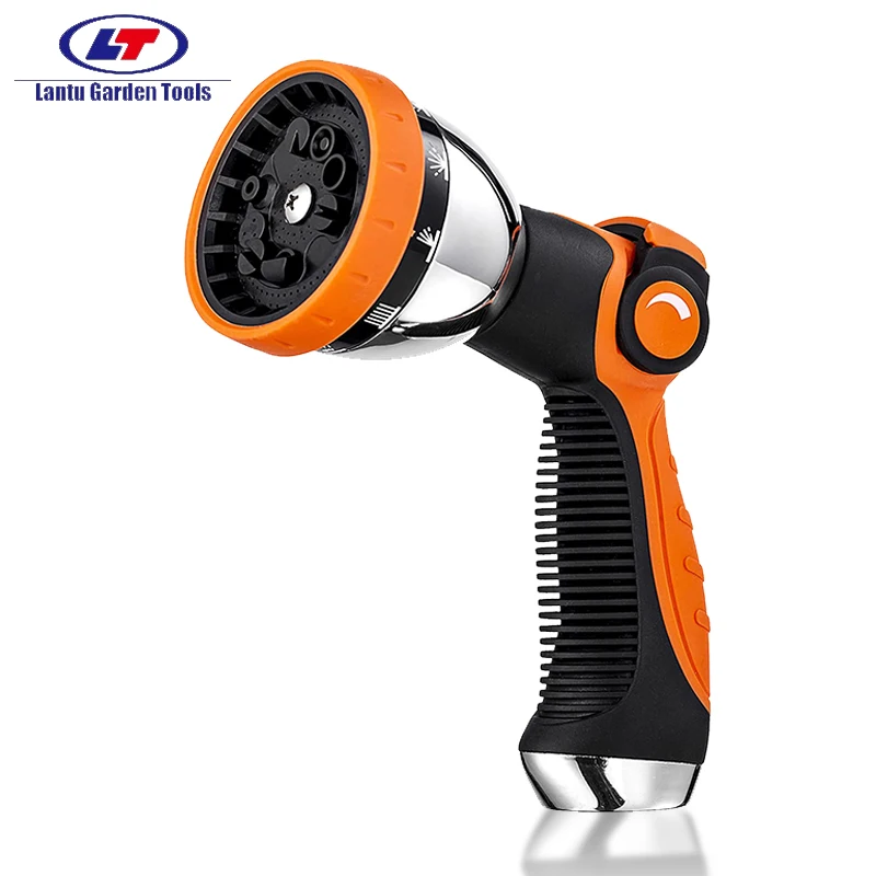 10 Hose Metal Duty Watering Patterns Thumb Control On Off Valve, High Pressure Nozzle Sprayer for Watering Plants, Car Washa