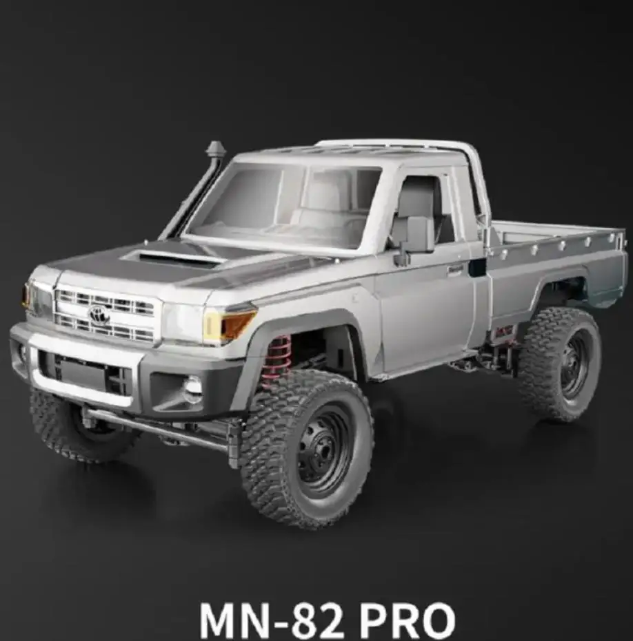 1/12 Full Scale RC CAR MN-82 PRO 2.4G 4WD Off-Road Crawler Car Pick Up Truck Upgraded version PRO Controllable Headlights