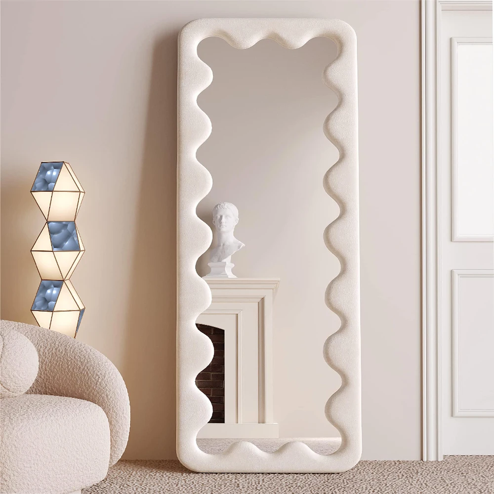 custom hollywood style antique flanner large full length floor stand wooden dressing mirror wall for bedroom  espejo spiegel