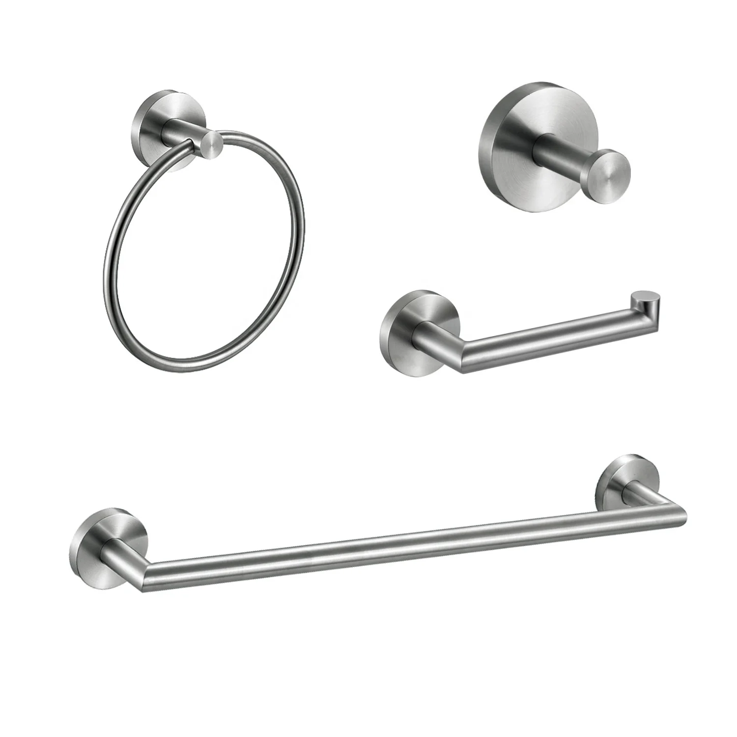 Modern Luxury Fittings China Product Decor Shower Toilet Accessories Set 4 Pcs Hotel Kitchen And Bathroom Accessories Set