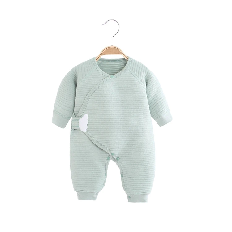 Quality baby rompers cotton waterproof long long thermal jumpsuit baby