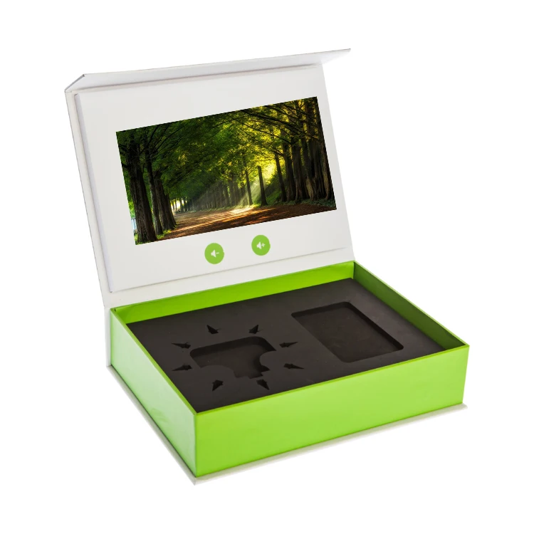 Popular Customized 2.4 2.8 4.3 5 7 10.1 Video Presentation Box Packaging Display Boxes