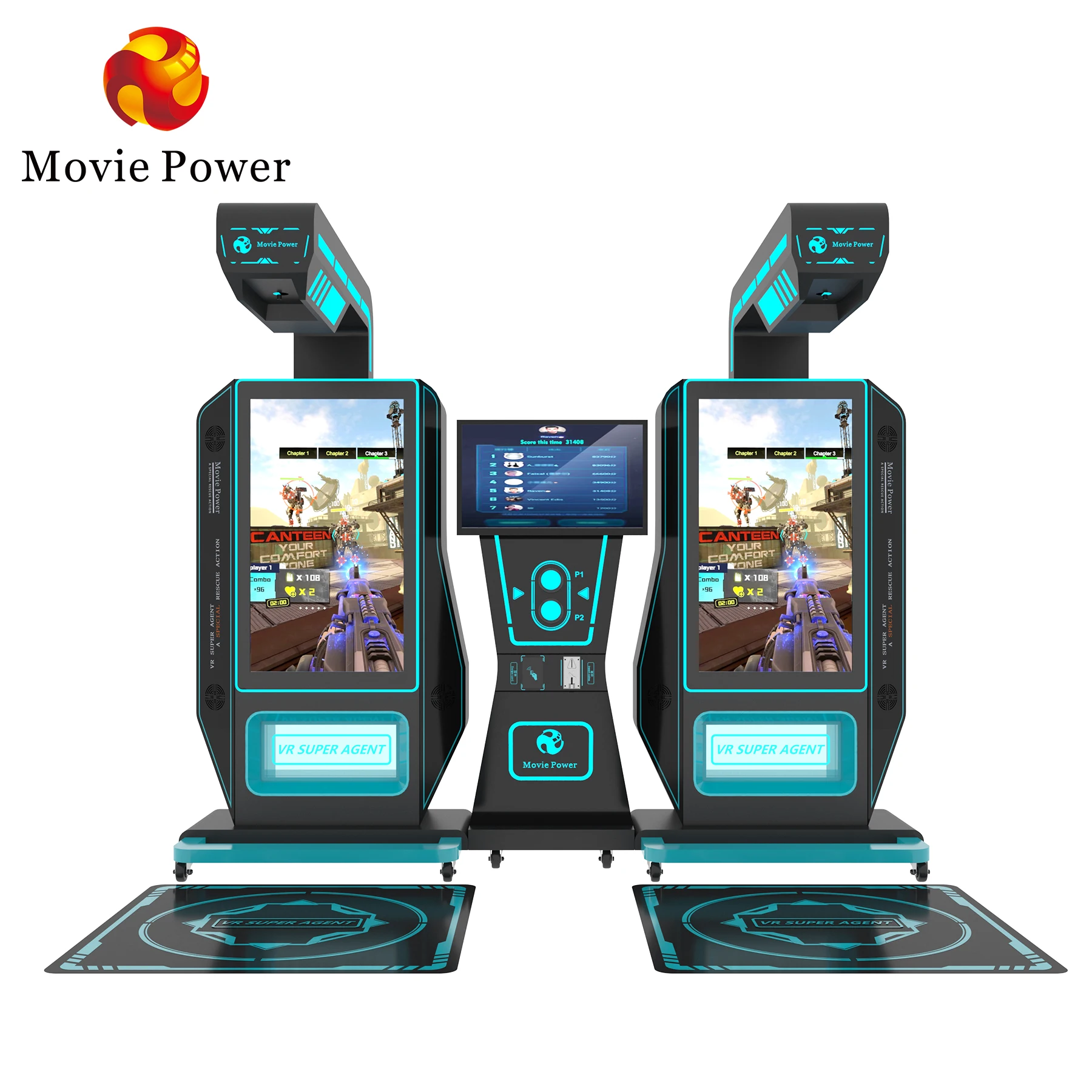 New Design 2 Players VR Shooting Games VR Super Agent Suitable for VR Theme Park