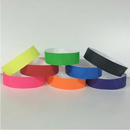 Tyvek бумажные браслеты рекламные с индивидуальным логотипом водонепроницаемые для активного отдыха парка развлечений