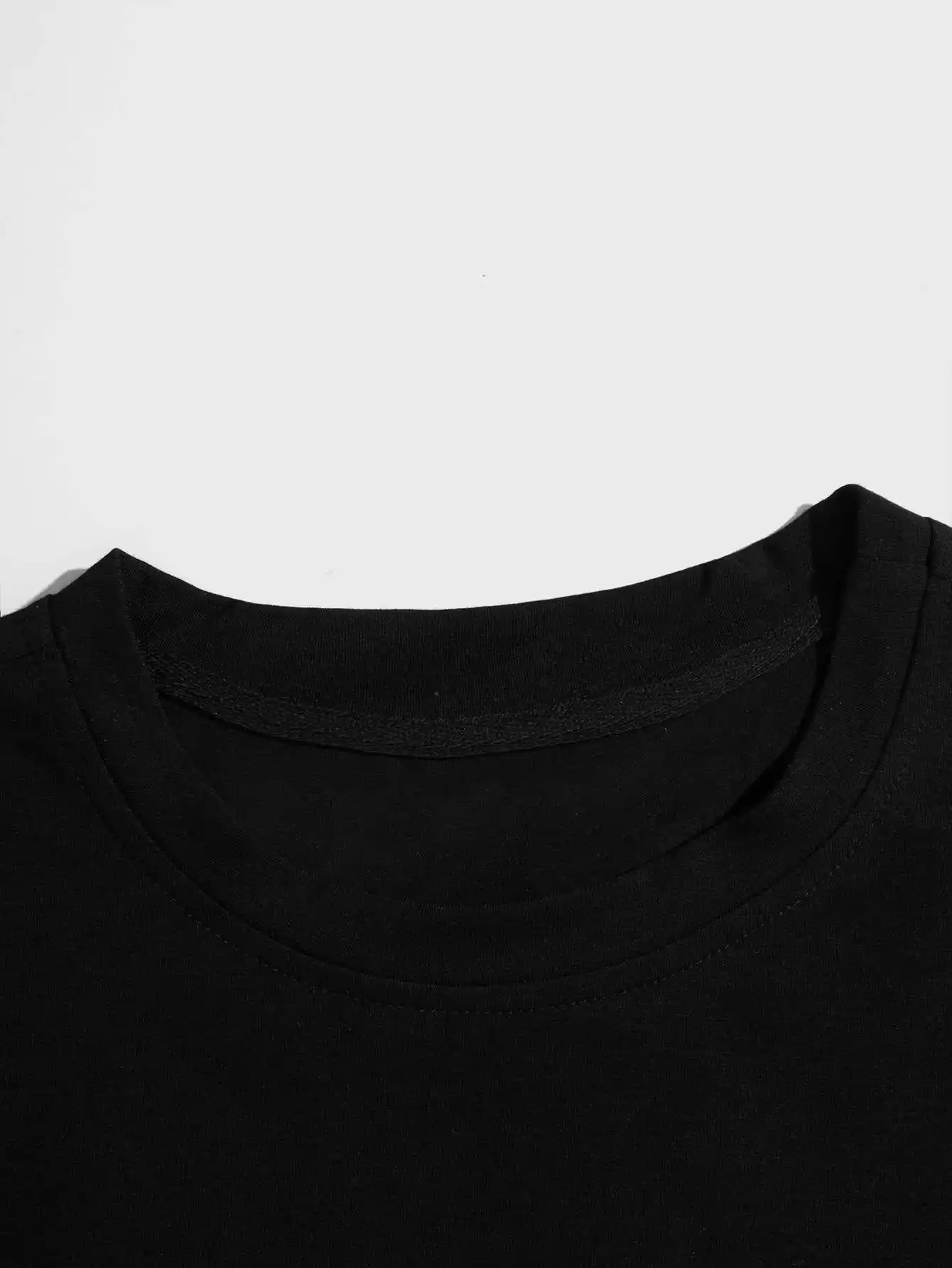 custom guys letter figure graphic tee regular fit ground slight stretch printing t shirt