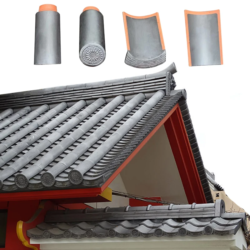 Chinese Tang style ancient building material ceramic Japanese clay tile roof