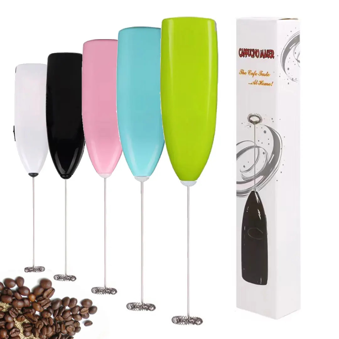 Portable Automatic Battery Operated Egg Beater Powerful Whisk Handheld Foam Maker Blender Mini Electric Milk Frother For Coffee