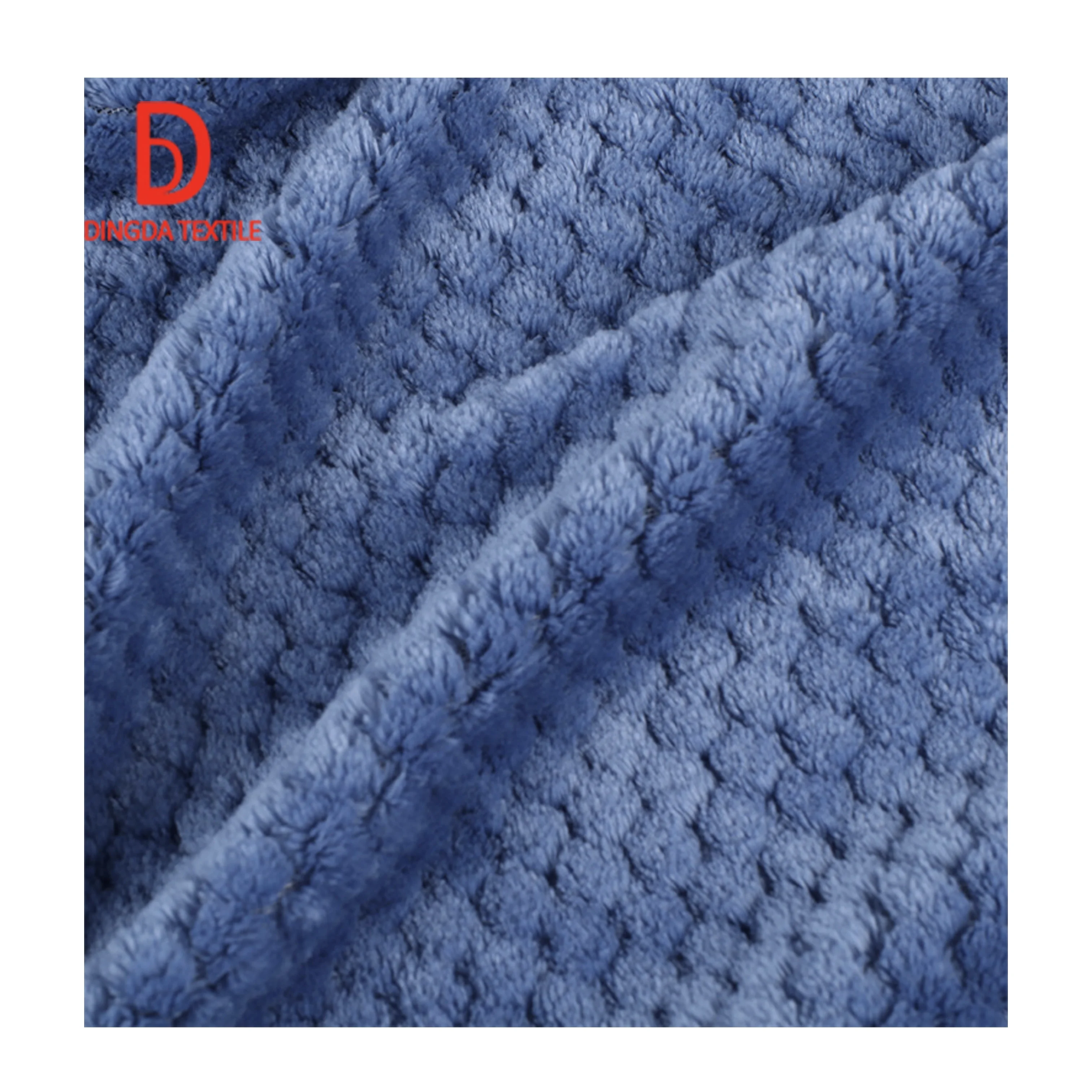 Single side pineapple check super soft warm flannel fashion pajamas home fabric blanket fabric