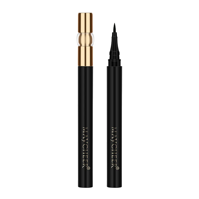 MAYCHEER Super Fine Nip Curved Liquid Eyeliner Private Label Easy To Draw Long Lasting Waterproof Eyeliner Pencil