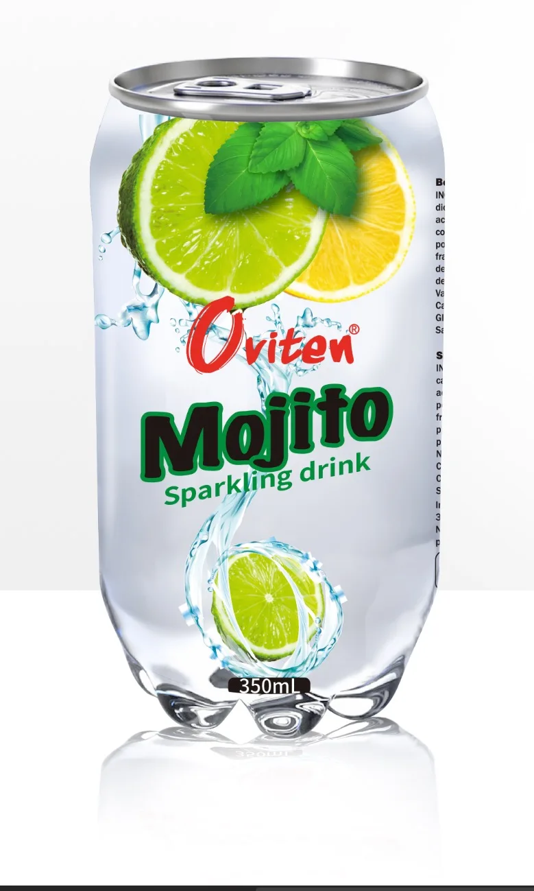 Fantastic popular fruit flavored sparkling drink in clear PET CAN