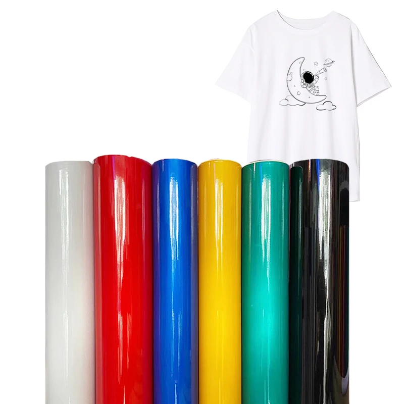 Good quality PU HTV heat transfer film Vinyl Multi Colors For Clothing Textiles Cotton Fabric