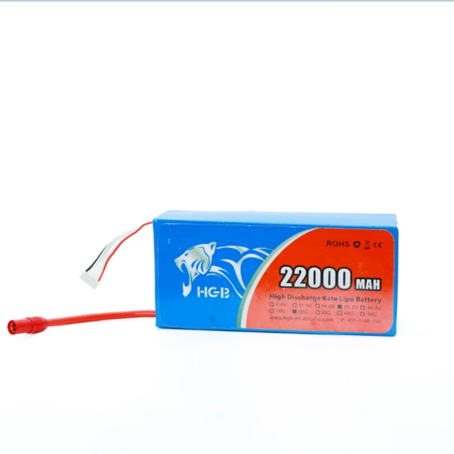 16000mAH 22000mAh 22.2V 6S LiPO Battery Burst 25C for Big Load Multirotor FPV Drone Hexacopter Octocopter